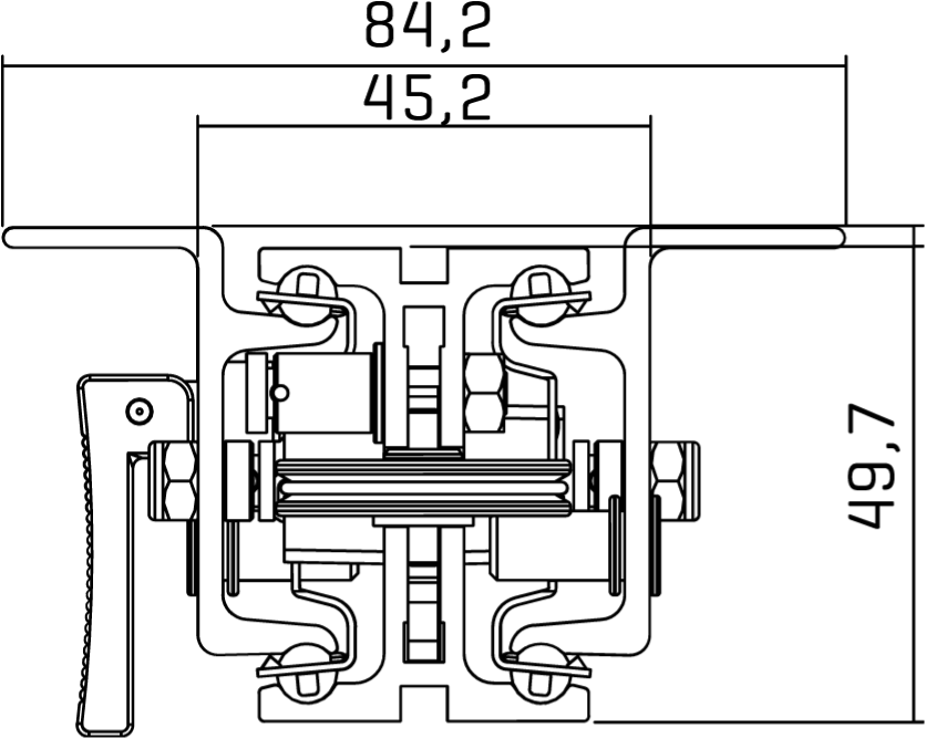 Alu-Schienenführung - Profilschiene - A15-, Alu-Schienenführung -  Profilschiene - A15-, Alu-Schienenführungen (ALULIN), Schienenführungen, Linearführungen, Dr. Tretter - Home